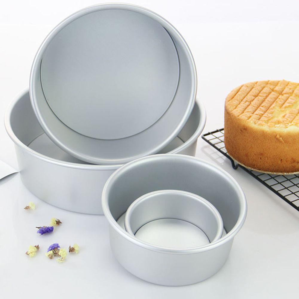 Khuôn Nhôm Làm Bánh 4 / 6 / 8 / 10 Inch Có Thể Tháo Rời Tiện Dụng