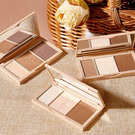 [Hàng mới về] Bảng phấn bắt sáng tạo khối NOVO ba chiều có độ bóng cao dành cho trang điểm | BigBuy360 - bigbuy360.vn