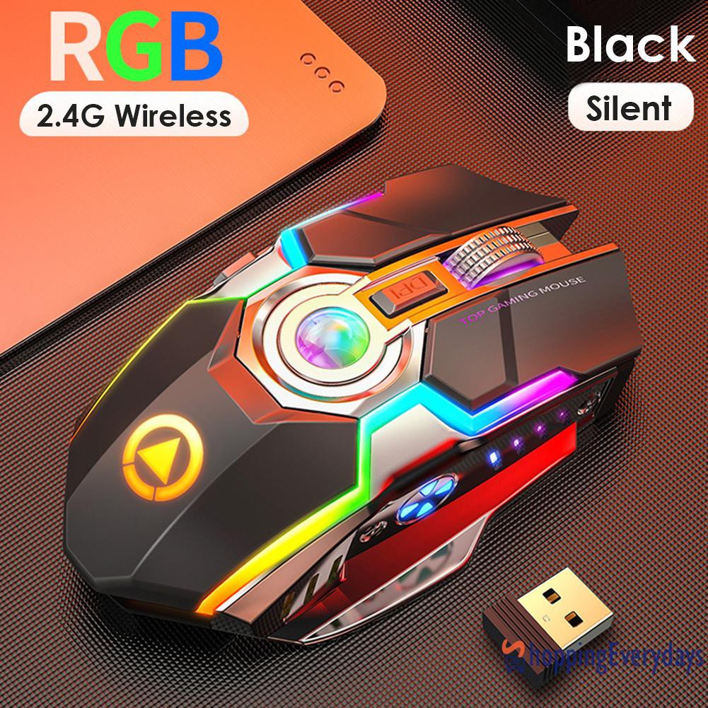 Chuột Gaming She A5 Không Dây Quang Học 1600dpi Rgb 2.4g