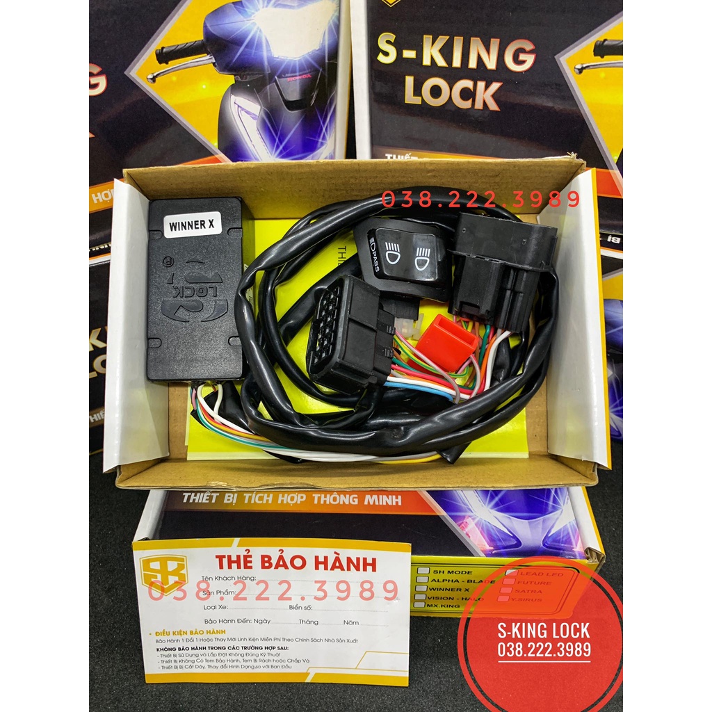 Mạch Tắt Mở Đèn xe Winner X v3 2022 2023 | Bảo Hành 18 Tháng 1 Đổi 1 Thương Hiệu S-KING LOCK