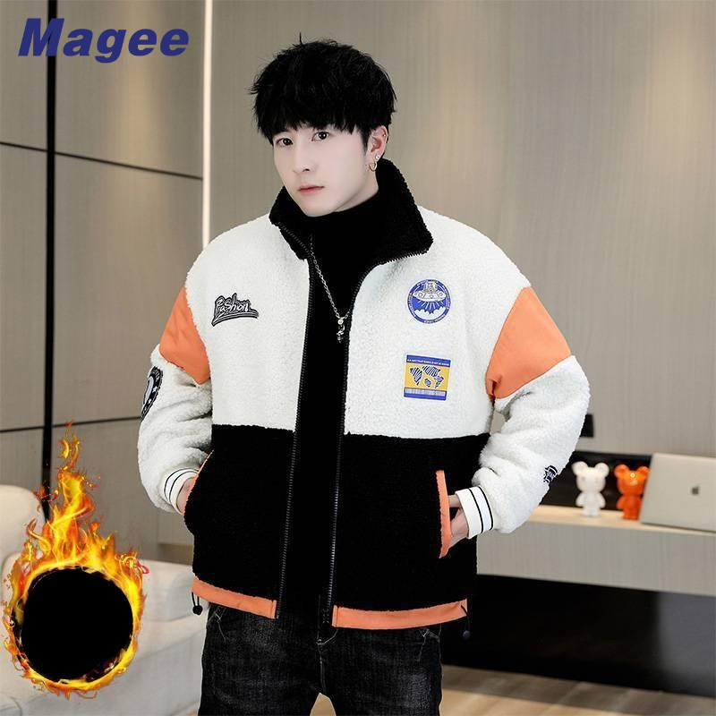 Áo Khoác Lông Cừu Thời Trang Thu Đông Mới Cho Nam