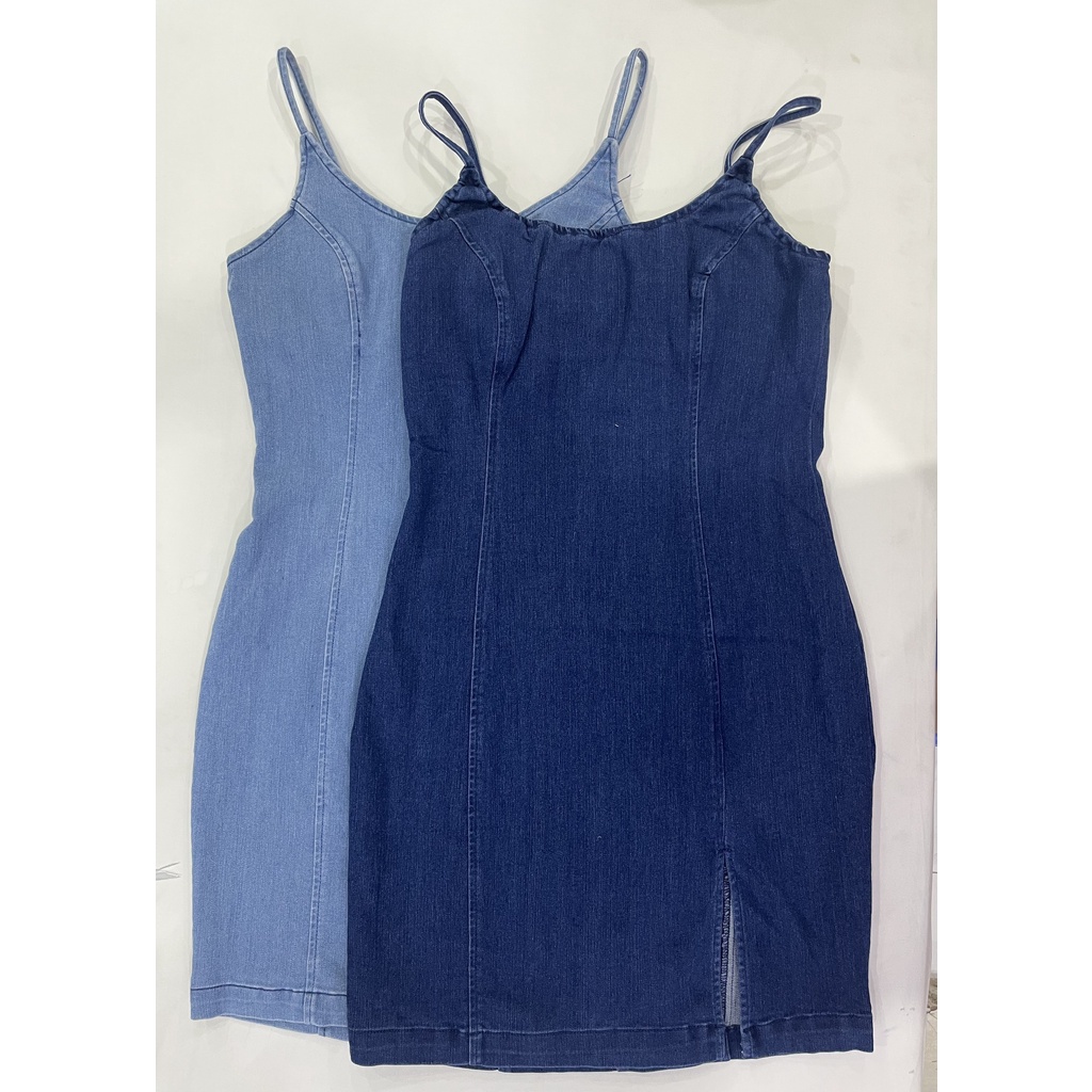 Đầm jean 2 dây ôm body