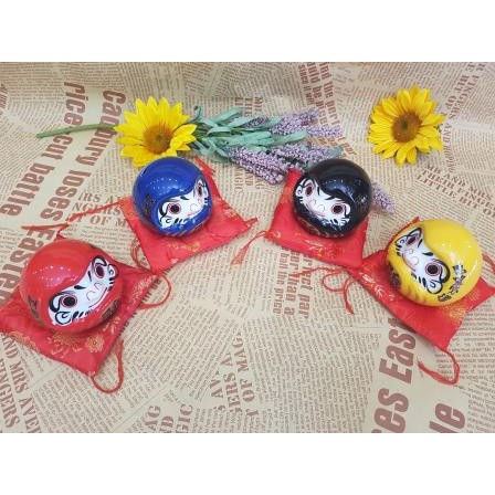 Búp bê Daruma 8cm gốm phủ sứ