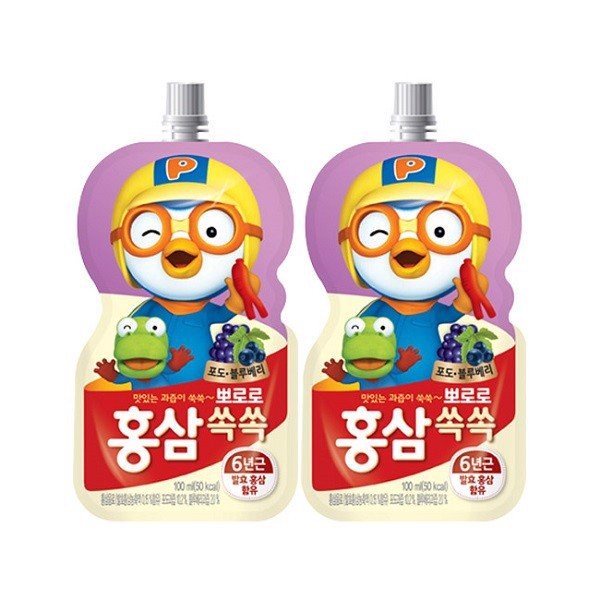 Nước hồng sâm PORORO