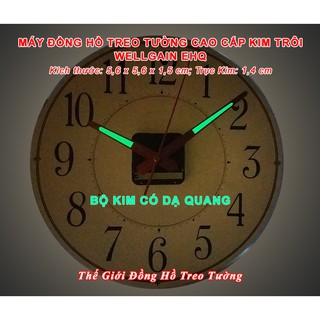 Máy Đồng Hồ KIM TRÔI Cao Cấp EHQ WELLGAIN – Bộ Kim DẠ QUANG - Bảo Hành 1 Năm – Tặng Pin Maxell.