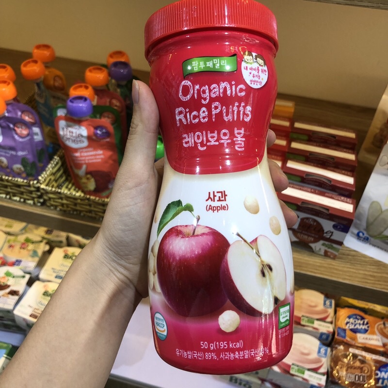 BÁNH ĂN DẶM ORGANIC RICE PUFFS DÀNH CHO BÉ TỪ 6