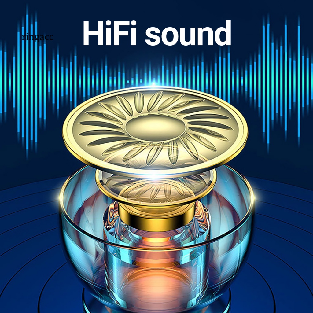 Tai Nghe Nhét Tai Không Dây Kết Nối Bluetooth Màn Hình Kỹ Thuật Số Rga5.2 Phong Cách Thể Thao