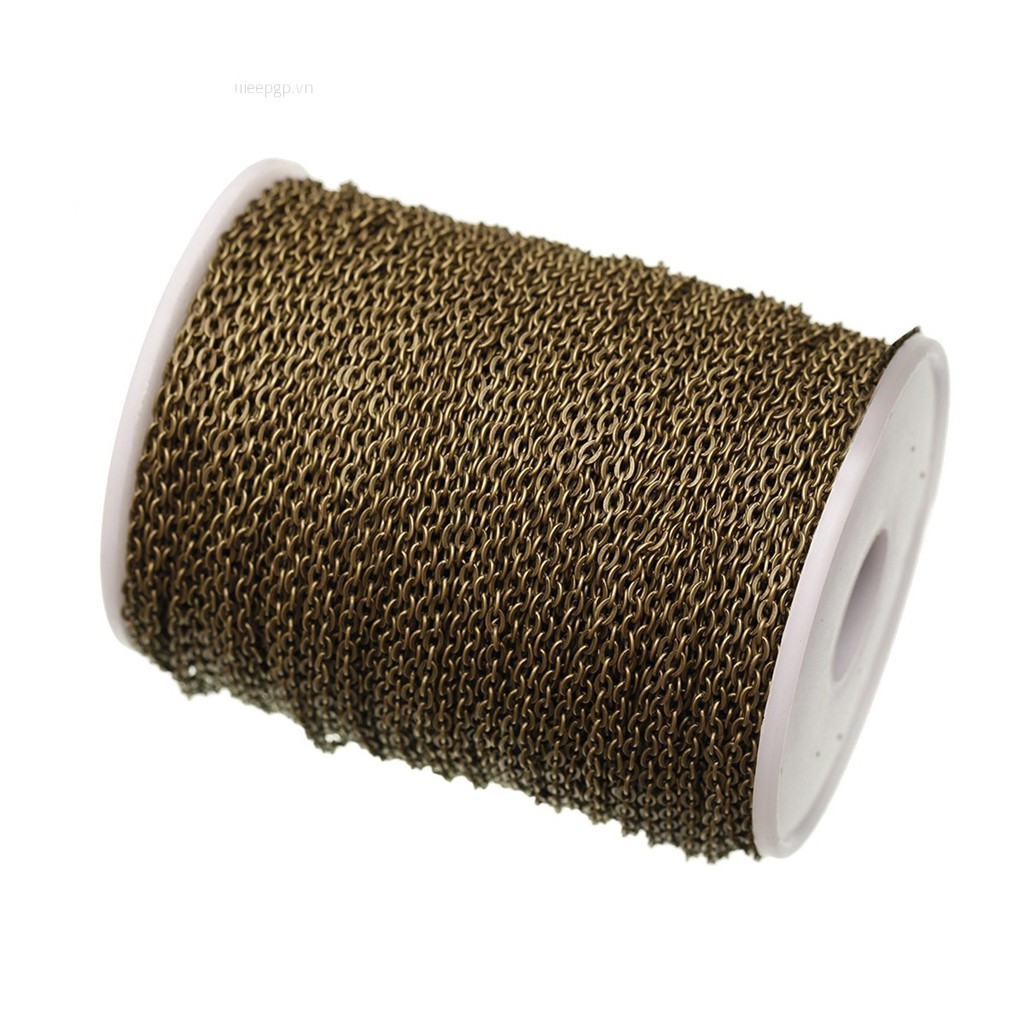 Uieepgp Dây Cáp Kim Loại Dạng Hở Mạ Vàng Bạc Dài 5m 4 Màu Sắc Để Tìm Trang Sức