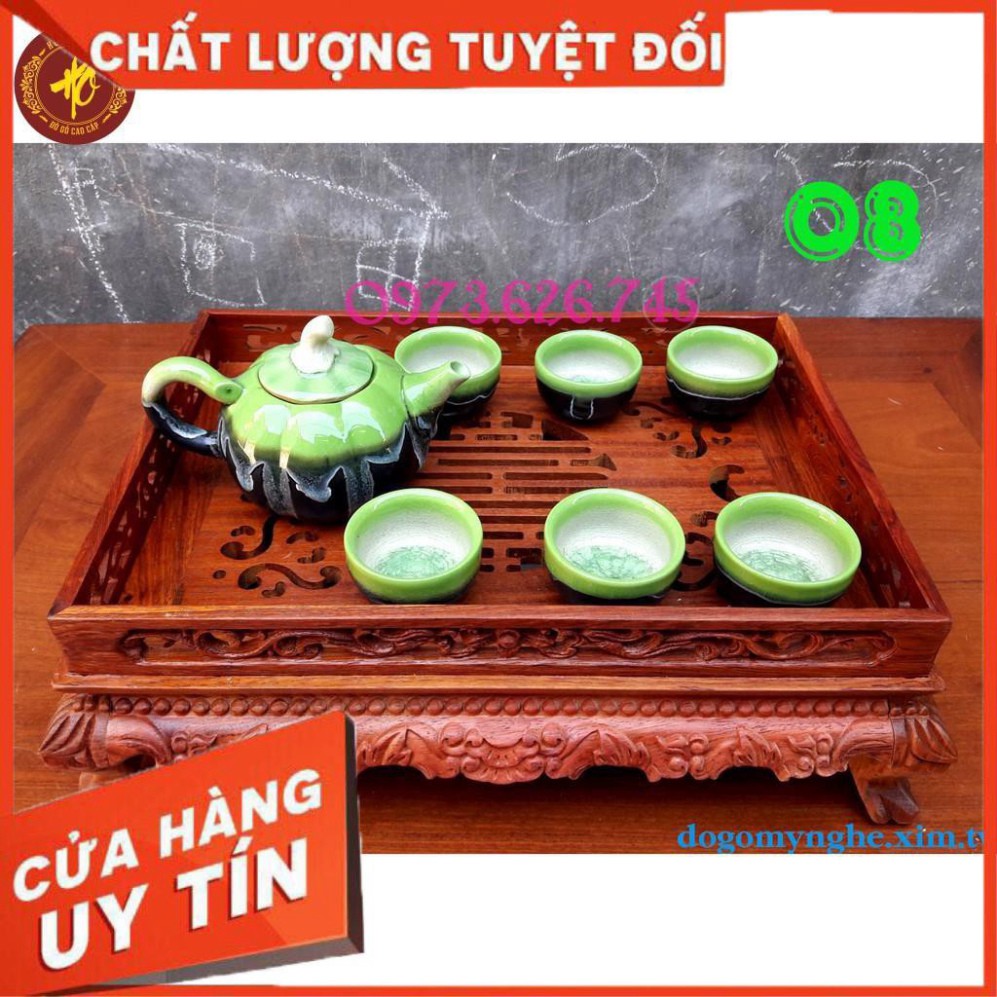 Khay trà bàn trà gỗ hương, khay rồng chầu chân quỳ - ĐÚNG ẢNH ĐÚNG MẪU