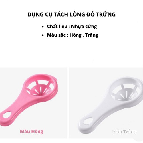 Dụng Cụ Tách LòngTrứng Cho Bé Tập Ăn Dặm Bằng Nhựa Cao Cấp M55