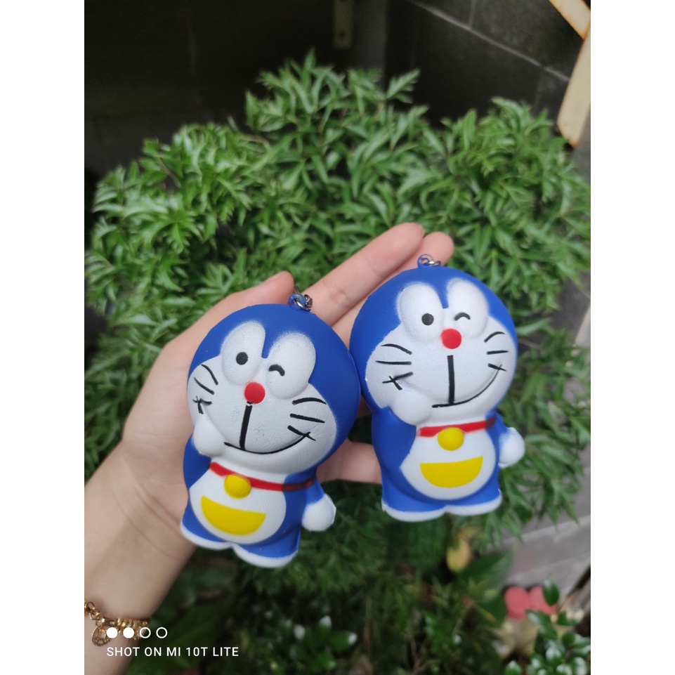 Móc khóa squishy Doremon mềm cho bé