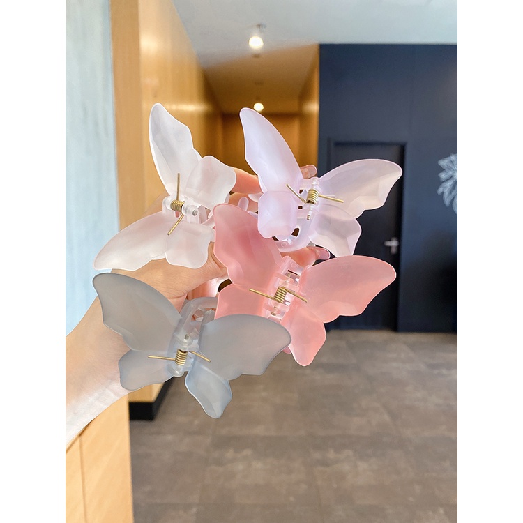 Kẹp Tóc Hình Bướm Trong Suốt Thời Trang Cho Nữ