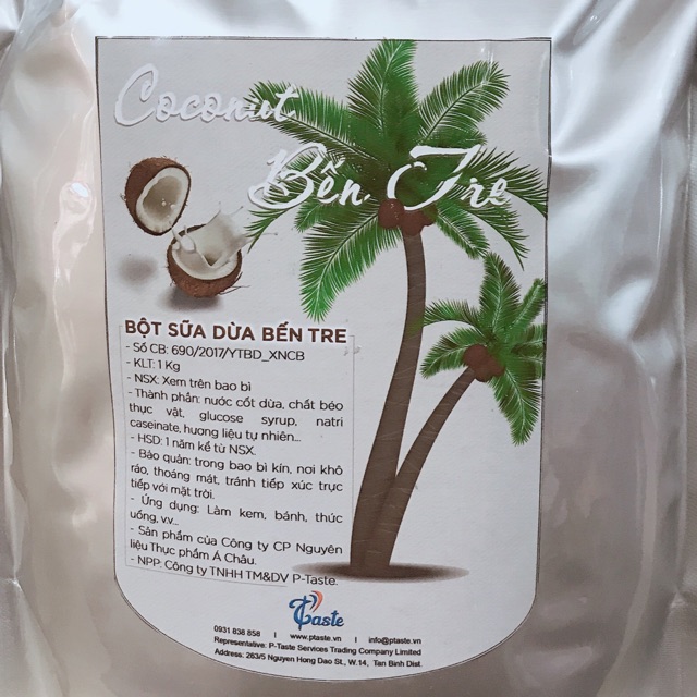BỘT SỮA DỪA BẾN TRE