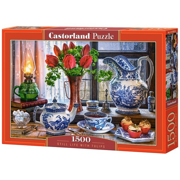 Xếp hình puzzle tranh tĩnh vật hoa tulip 1500 mảnh CASTORLAND C-151820