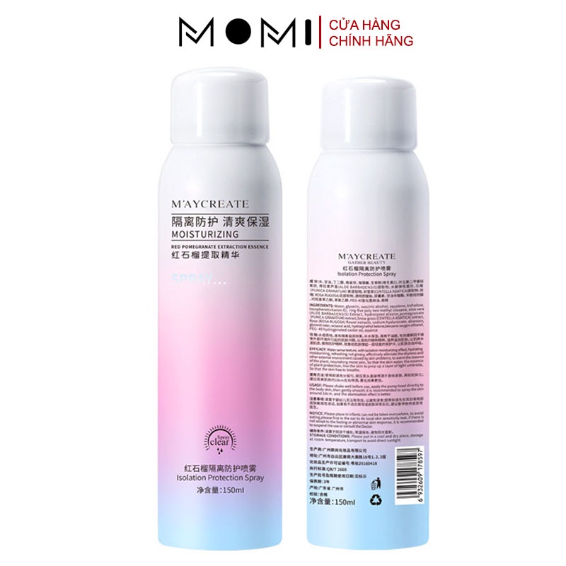 Xịt Chống Nắng Body Maycreate Trắng Da SPF35