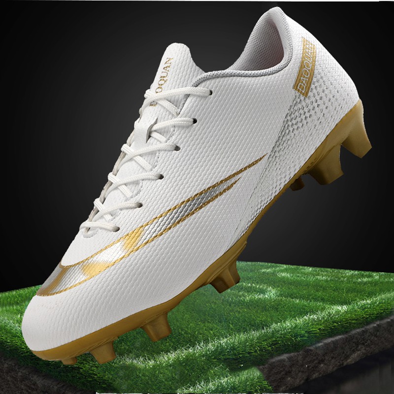 rẻ nhất！！！ Giày bóng đá Futsal nam nữ trẻ em size 36-44 chất lượng cao FG Football Boots Outdoor Soccer Shoes