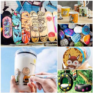 TOYO Bút Lông Màu Trắng Vẽ Không Phai Chống Nước 11 Màu Tùy Chọn