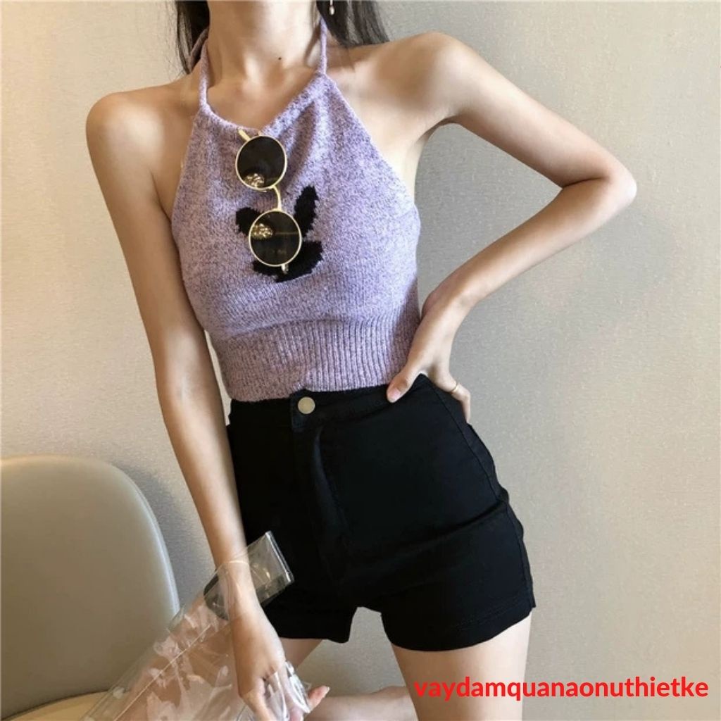 Quần Short Nữ Jean Giấy Cạp Cao Khóa Trước Layer.shop Co Giãn Tốt