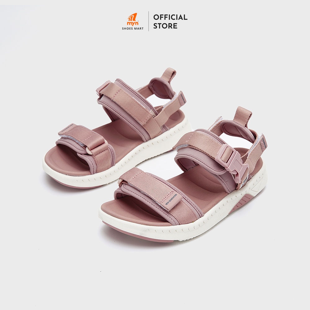 Giày Sandal ZX Nữ The Bubble D 2714 Pink White 2 quai phối khóa tháo quai hậu đế công nghệ Phylon EVA