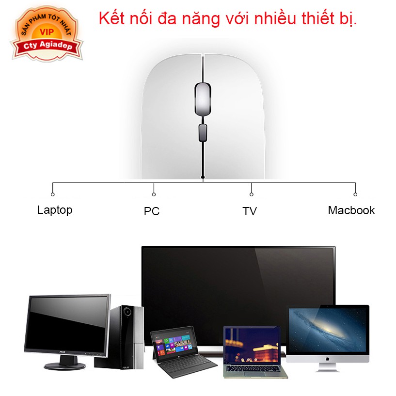 Chuột Bluetooth cao cấp Jane Eyre Sạc pin cho Macbook điện thoại Laptop PC A185