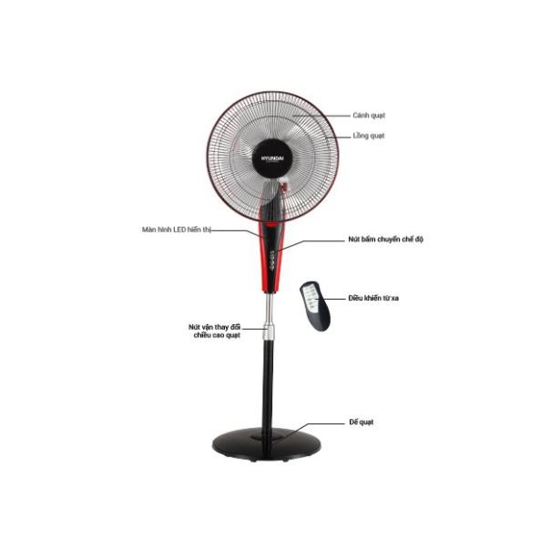 Quạt cây Hyundai , Quạt điều khiển từ xa HDE 6100 | BigBuy360 - bigbuy360.vn