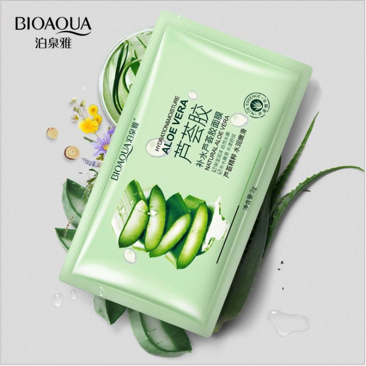 Mặt nạ nha đam Bioaqua, mặt nạ gel dưỡng ẩm, nội địa trung B13 - Sammi beauty