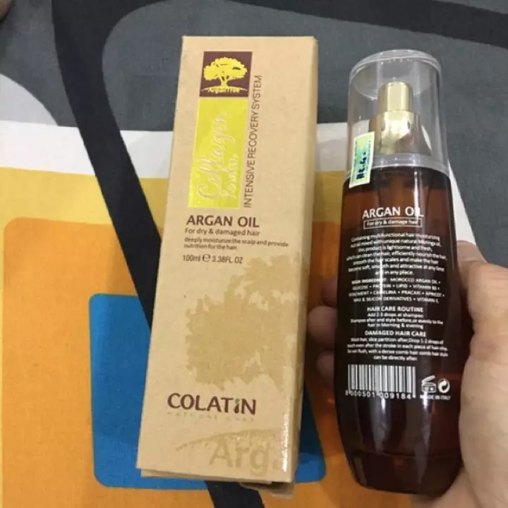 TINH DẦU COLATIN ARGAN OIL 40ML GIÀU COLLAGEN KERATIN NUÔI DƯỠNG, BẢO VỆ, PHỤC HỒI TÓC VÀ DA TỪ SÂU BÊN TRONG HTH9542