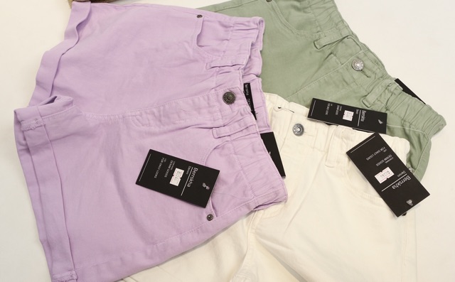 Quần short jeans cạp chun - sẵn 03 màu