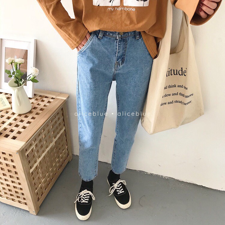 ALICE BLUE - BAGGY BASIC EVIS JEAN XANH