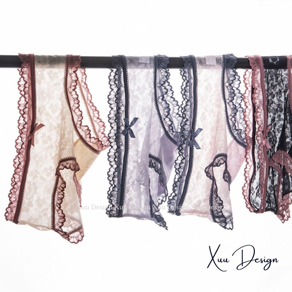 Quần lót nữ ren sexy Wexuu Design, quần lót ren hoa gợi cảm chất liệu ren cao cấp thoáng khí - QC44