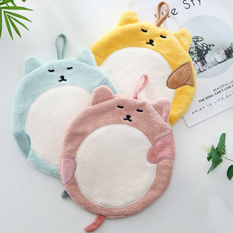 Khăn Lau Tay Treo Tường Hình Mèo Hoạt Hình