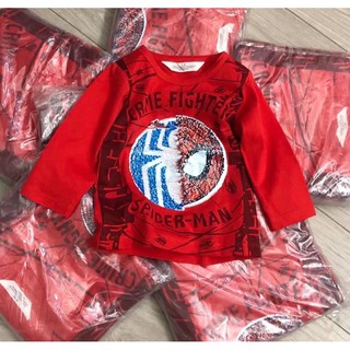 Áo biến hình Spider-Man đỏ bé trai