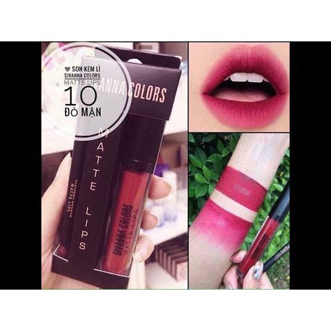 SON KEM LÌ SIVANNA COLORS MATTE LIPS HF7004 CHÍNH HÃNG4 - 3349