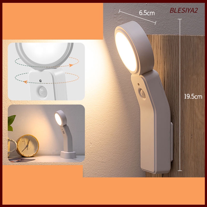 [Blesiya2] Đèn Cảm Ứng Cơ Thể Người Cầm Tay Sạc Pin USB-C Cho Phòng Ngủ