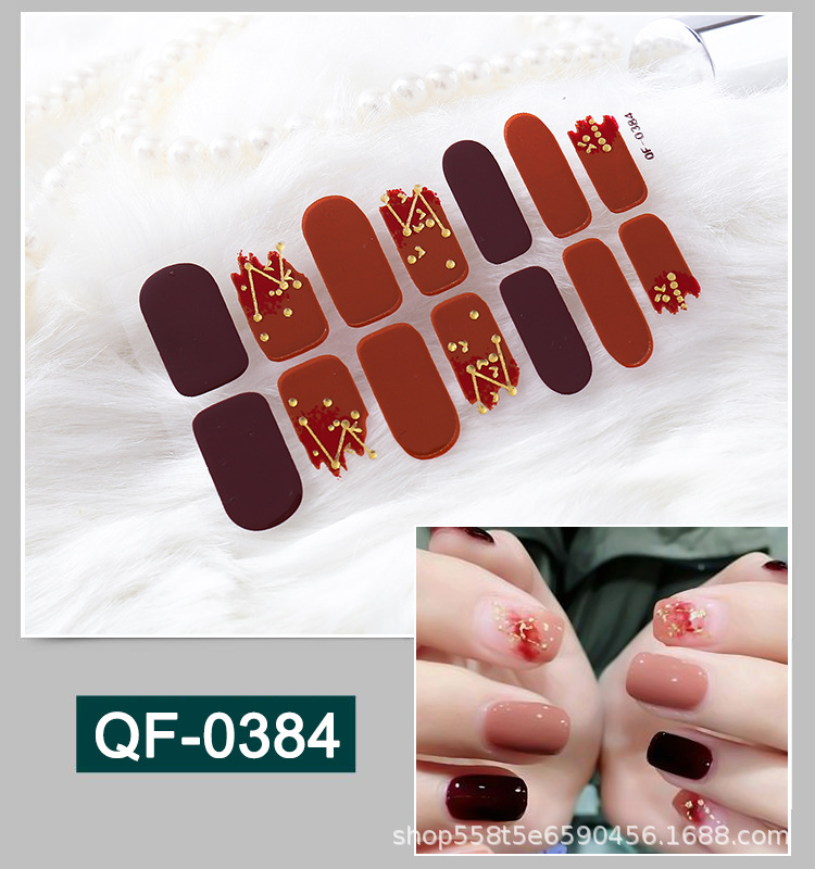 Miếng Dán Móng Tay Chống Thấm Nước An Toàn Cho Nữ