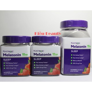 Kẹo Dẻo Ngủ Ngon Melatonin Natrol Gummies 10mg
