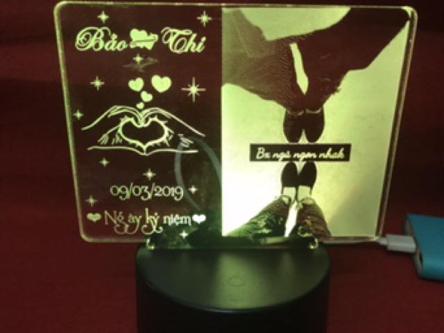 Đèn led 3d, quà tặng sinh nhật độc đáo