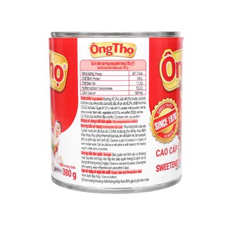Sữa Đặc Ông Thọ Lon 380g ( ông thọ đỏ đục nắp và ông thọ trắng giật nắp)