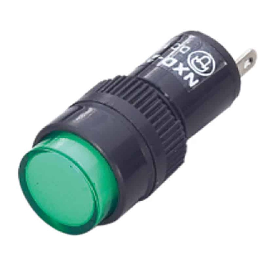 Đèn báo NXD-212 12VDC màu đỏ - Màu xanh