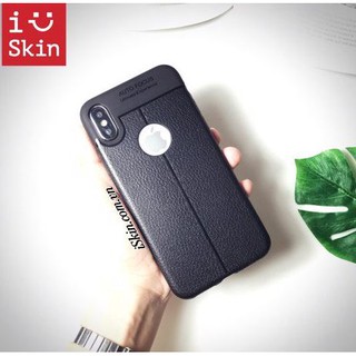 Ốp Lưng Auto Focus vân da dành cho điện thoại iPhone X/XS