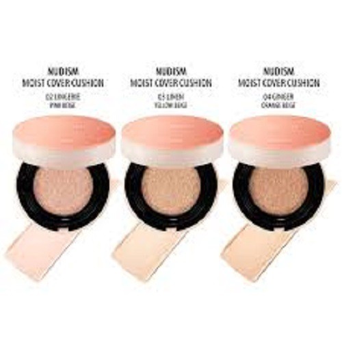 Phấn Nước Dưỡng Ẩm CLIO NUDISM MOIST COVER CUSHION SPF50+/PA++++ (15gx2lõi)