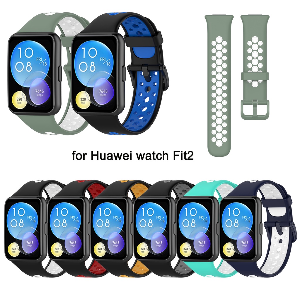 Dây Đeo Silicone Mềm Chống Nước Cho Đồng Hồ Thông Minh Huawei watch Fit2 Fit 2