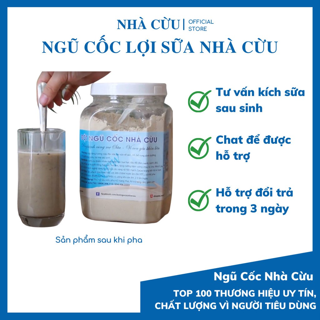 Ngũ cốc lợi sữa Nhà Cừu Organic Gấp 3 Omega3 hộp 1kg với 13 loại hạt (Freeship) Bột ngũ cốc lợi sữa cho mẹ sau sinh