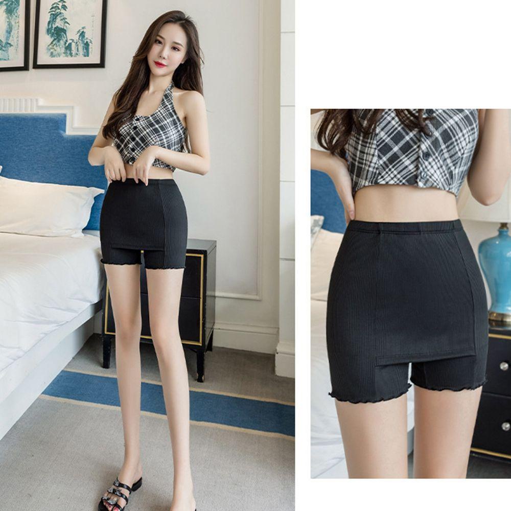 Quần Lót Boxer Ngắn Hai Lớp Bằng Lụa Lạnh Thoải Mái Quyến Rũ Thời Trang Mùa Hè Dành Cho Nữ