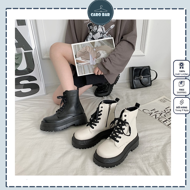 SHOP CÓ SẴN đủ sz 35-39_ Phiên bản 2022  Boots khoá kéo Martin phong cách Ulzzang 4 mùa dành cho nữ