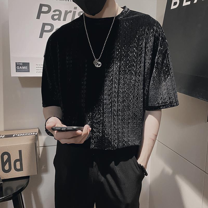 Áo Thun Tay Ngắn Cổ Tròn Dáng Rộng Thời Trang Dành Cho Nam Giới