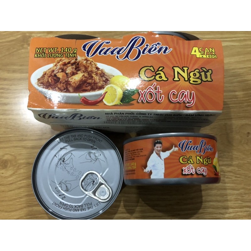 Combo 5 hộp Cá Ngừ Xốt Cay Vua Biển - Đàm Vĩnh Hưng (hộp 140g) | BigBuy360 - bigbuy360.vn