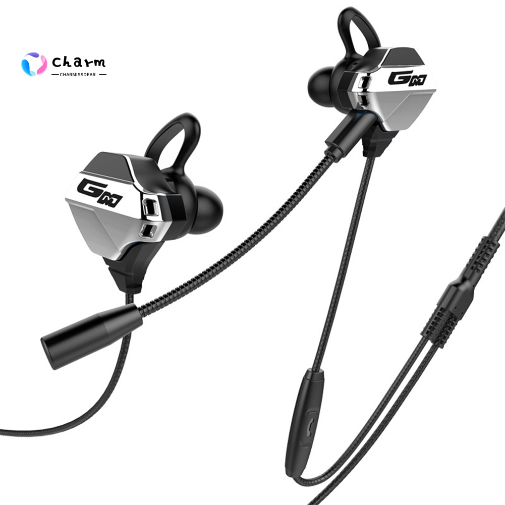 [CM] Availble 3.5mm Universal Wired In-Ear Earphone Noise Reduction Gaming Headphone with Mic