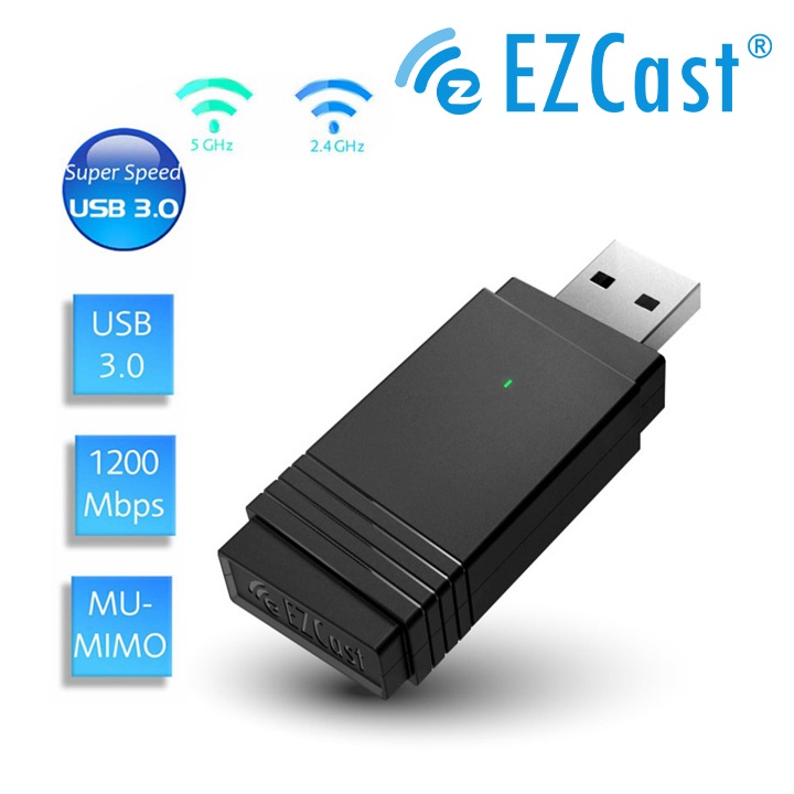 USB thu wifi chuẩn AC 1200Mbps EZCast