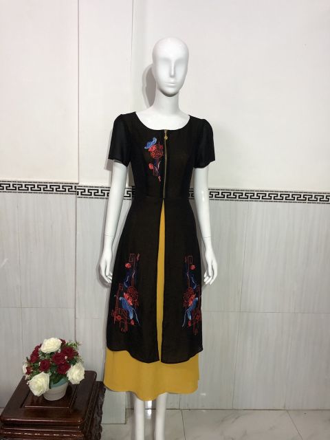 ĐẦM DẠ HỘI ÁO DÀI TRUNG NIÊN